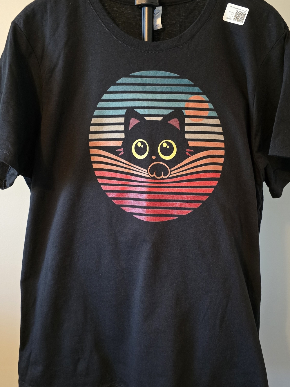 Black Cat T-Shirt. XXL